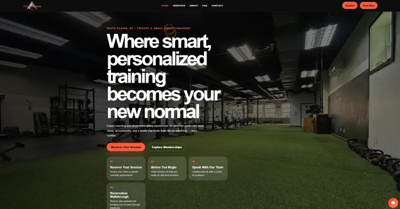 Fusion House Fitness boutique fitness website — screenshot 1