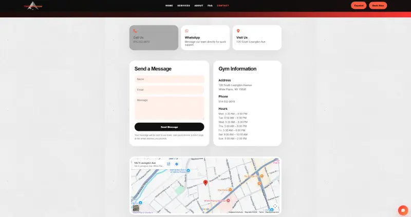 Fusion House Fitness boutique fitness website — screenshot 3