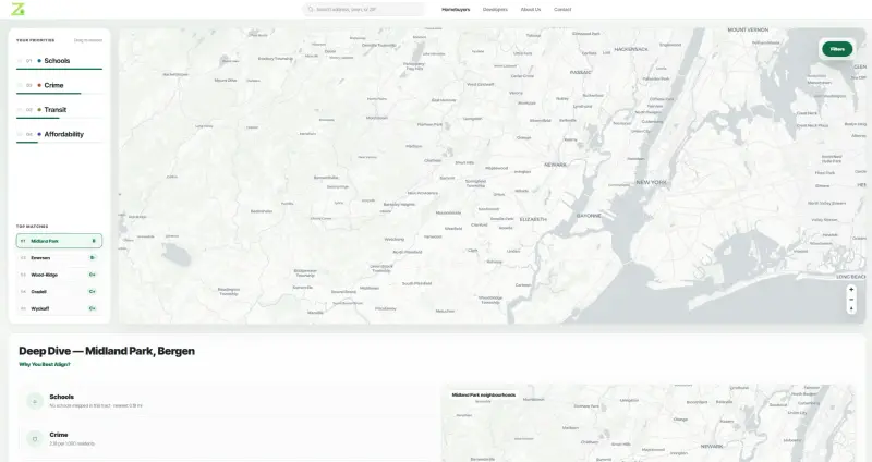 Zoner real estate web app — screenshot 2
